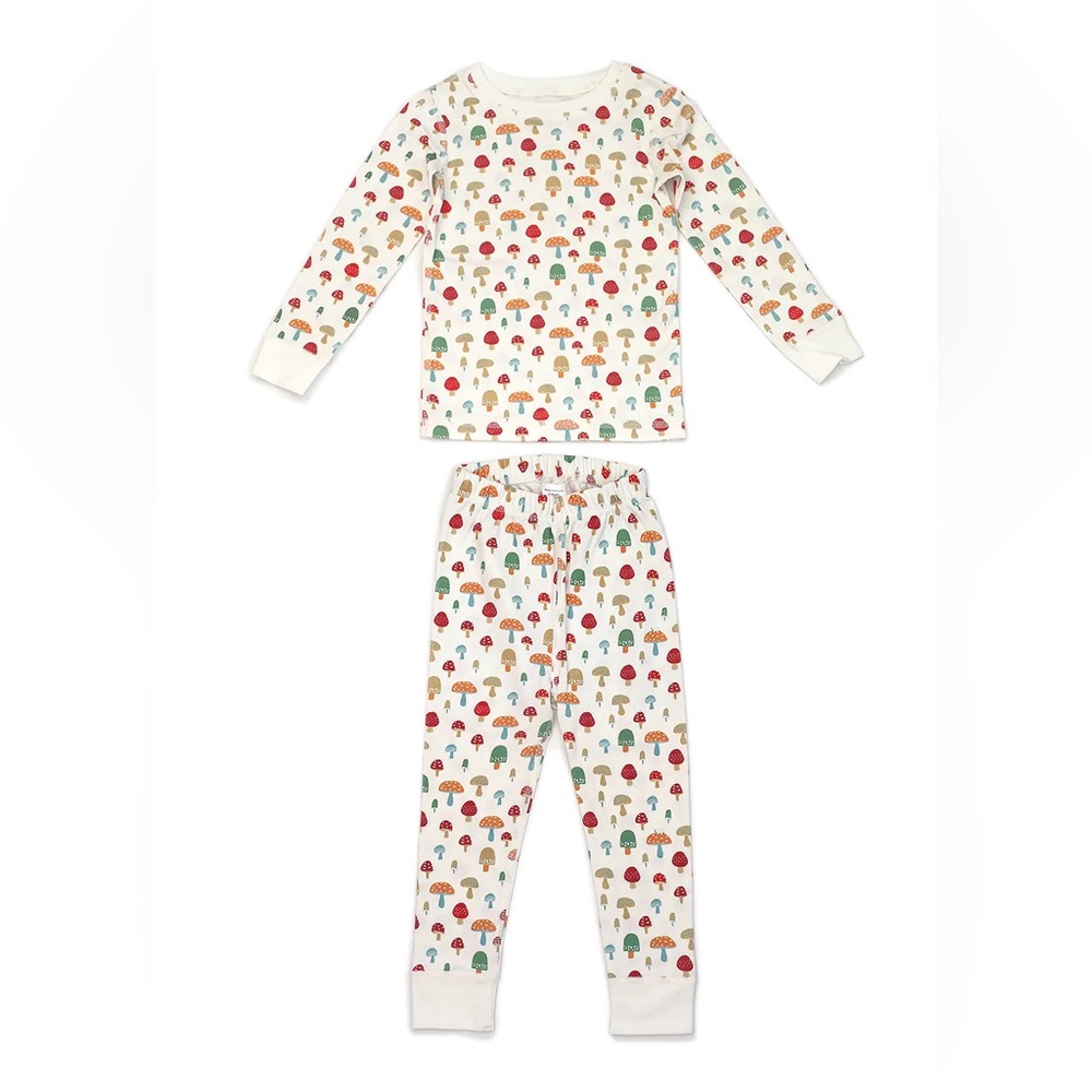 Dodo Banana Mushroom Pajama Set Size 8